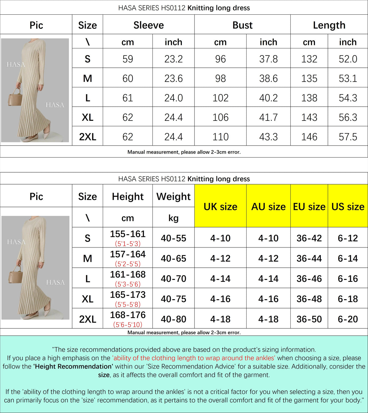 HS0112 Warm Anti-Pilling Ribbed Knit Maxi Dress