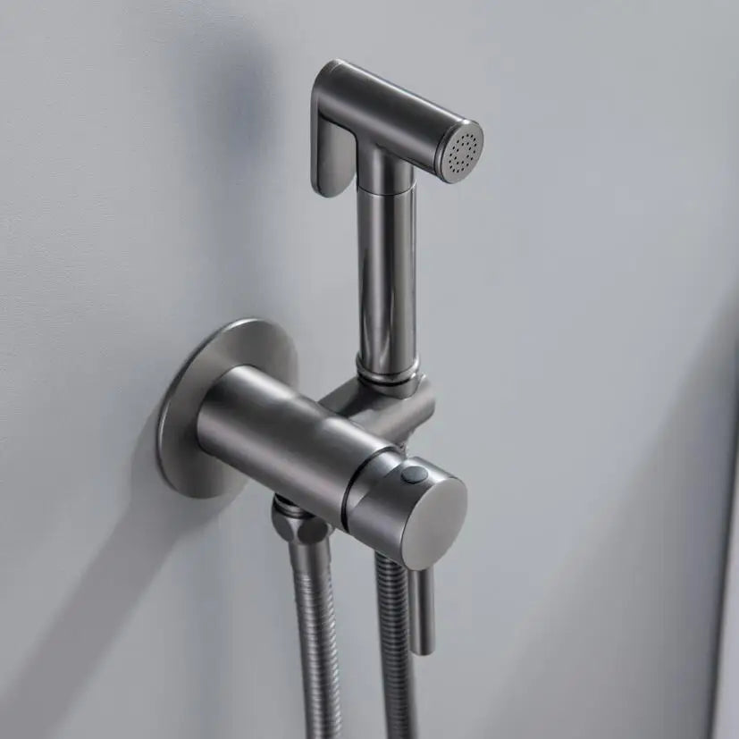 Bidet Sprayer Toilet Faucet Brass Handheld With Hose and Sprayer Set