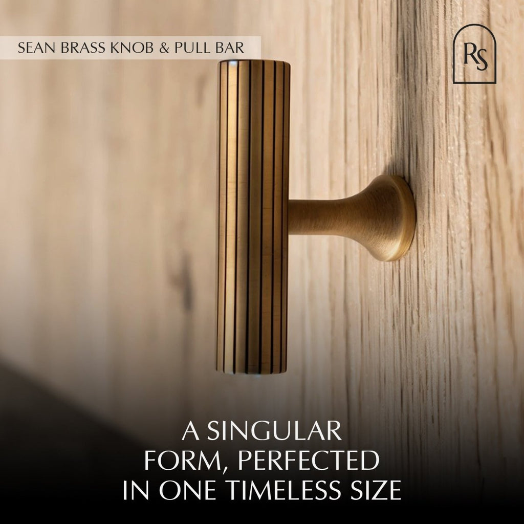 Sean Brass Knob & Pull Bar