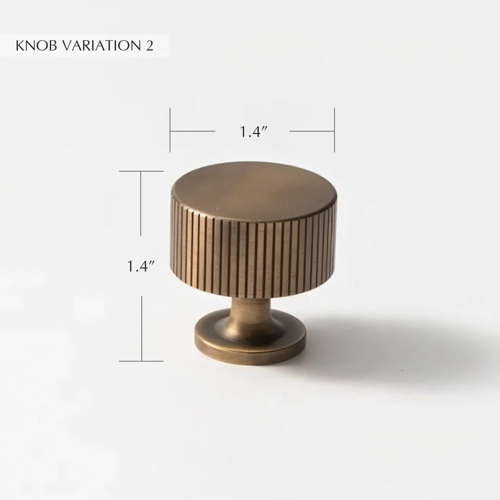 Sean Brass Knob & Pull Bar