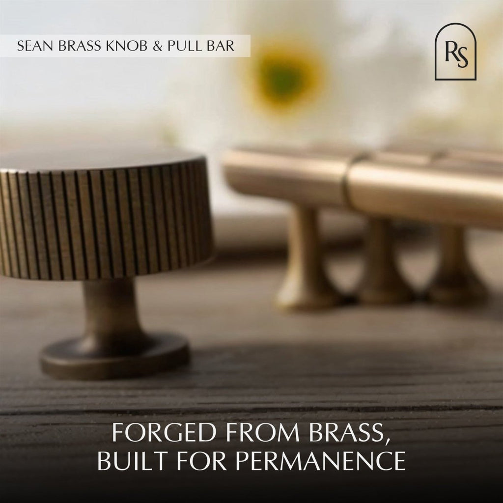 Sean Brass Knob & Pull Bar