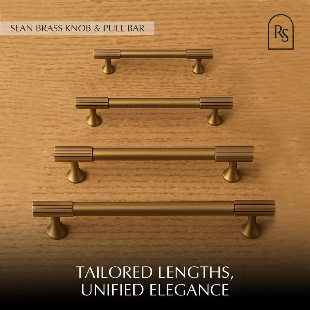 Sean Brass Knob & Pull Bar