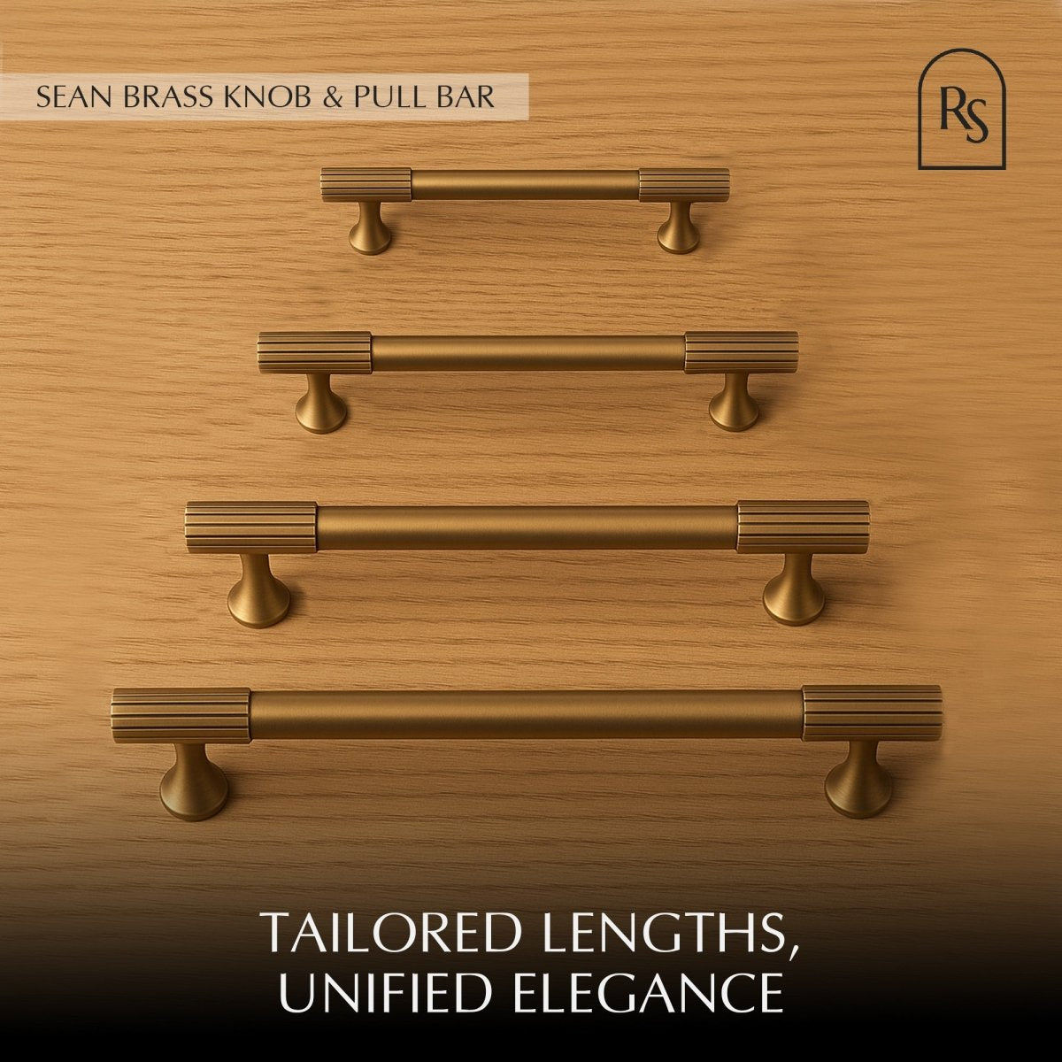 Sean Brass Knob & Pull Bar